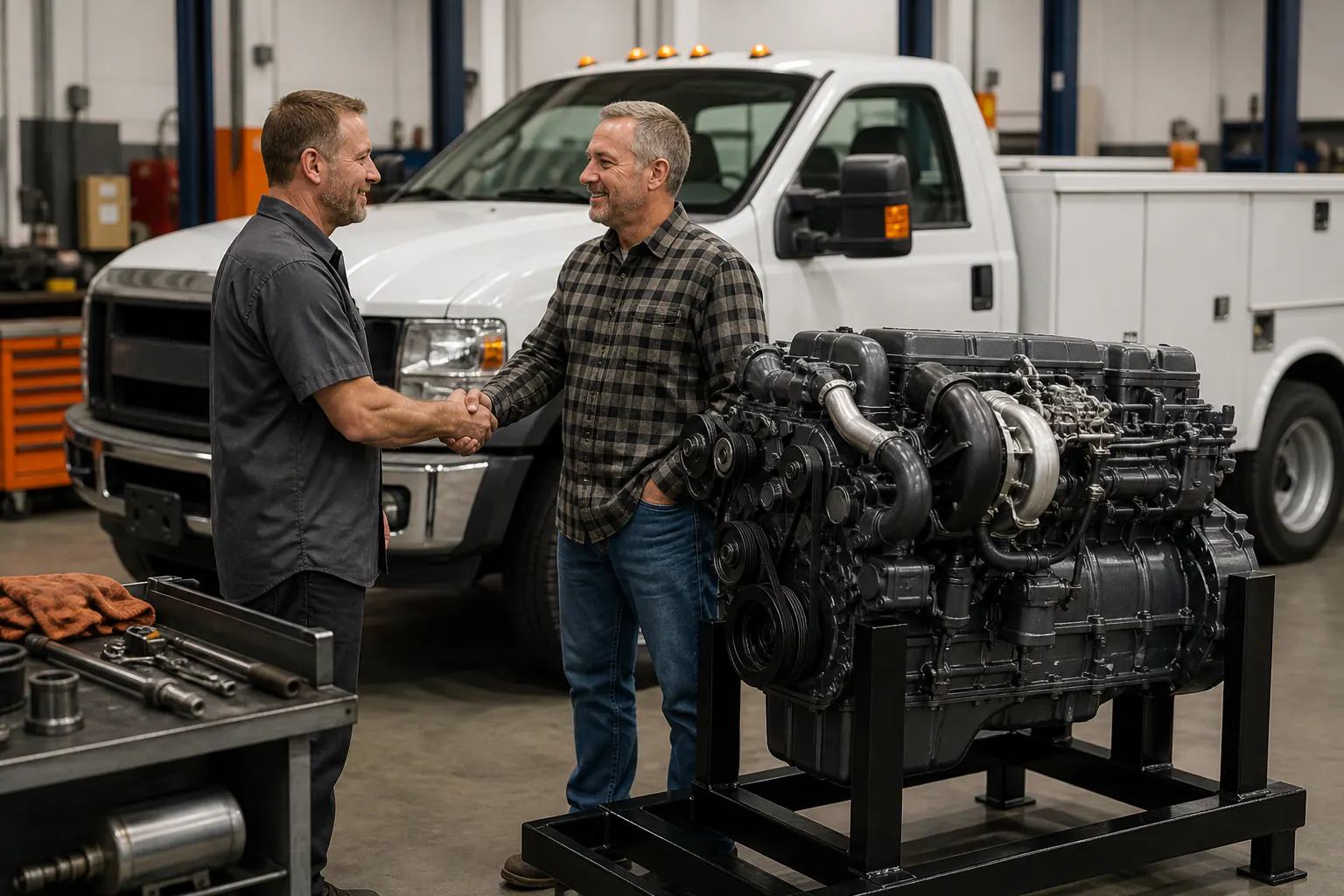 Support for working vehicles — representative customer experience